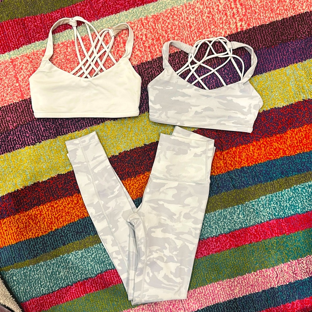 Lululemon White Camo set